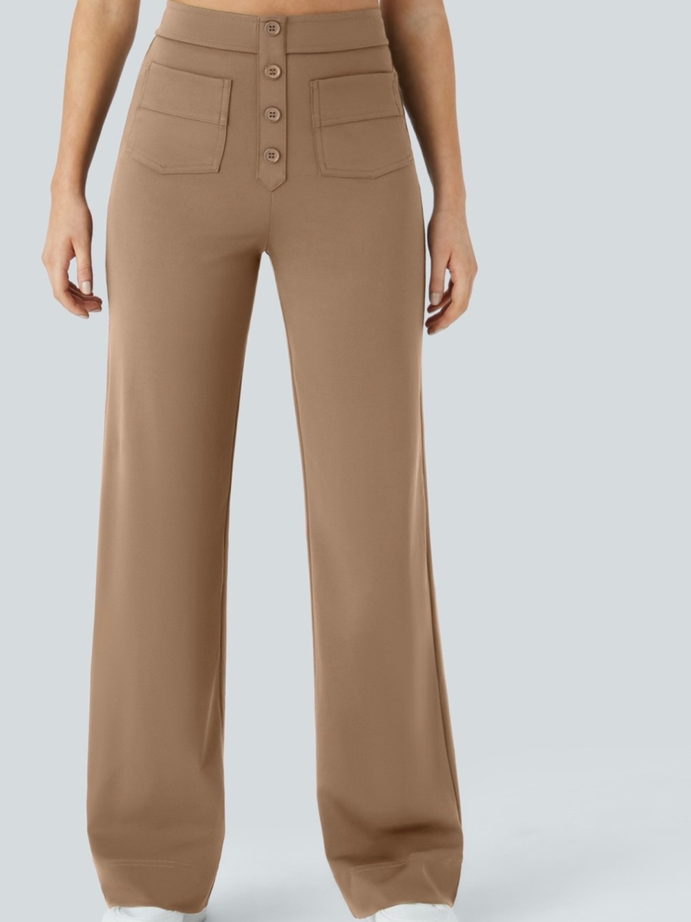 HALARA Tall L Smooth Leggings in Taupe